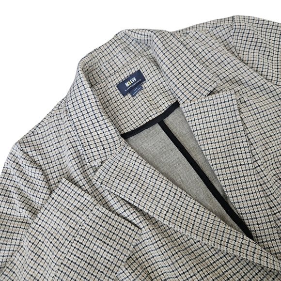 Anthropologie Maeve Womens Houndstooth Collegiate Knit Blazer Jacket Preppy Sz L - Picture 1 of 9